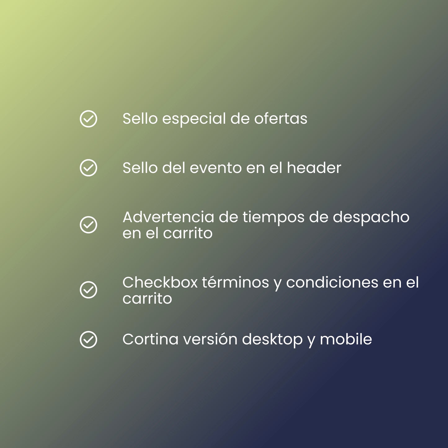 Módulo para ofertas Cyber / Black Friday