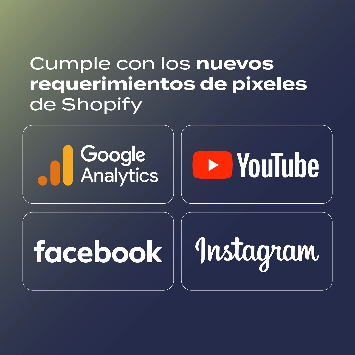 Configuración de Píxeles de Google Analytics y Meta en Shopify