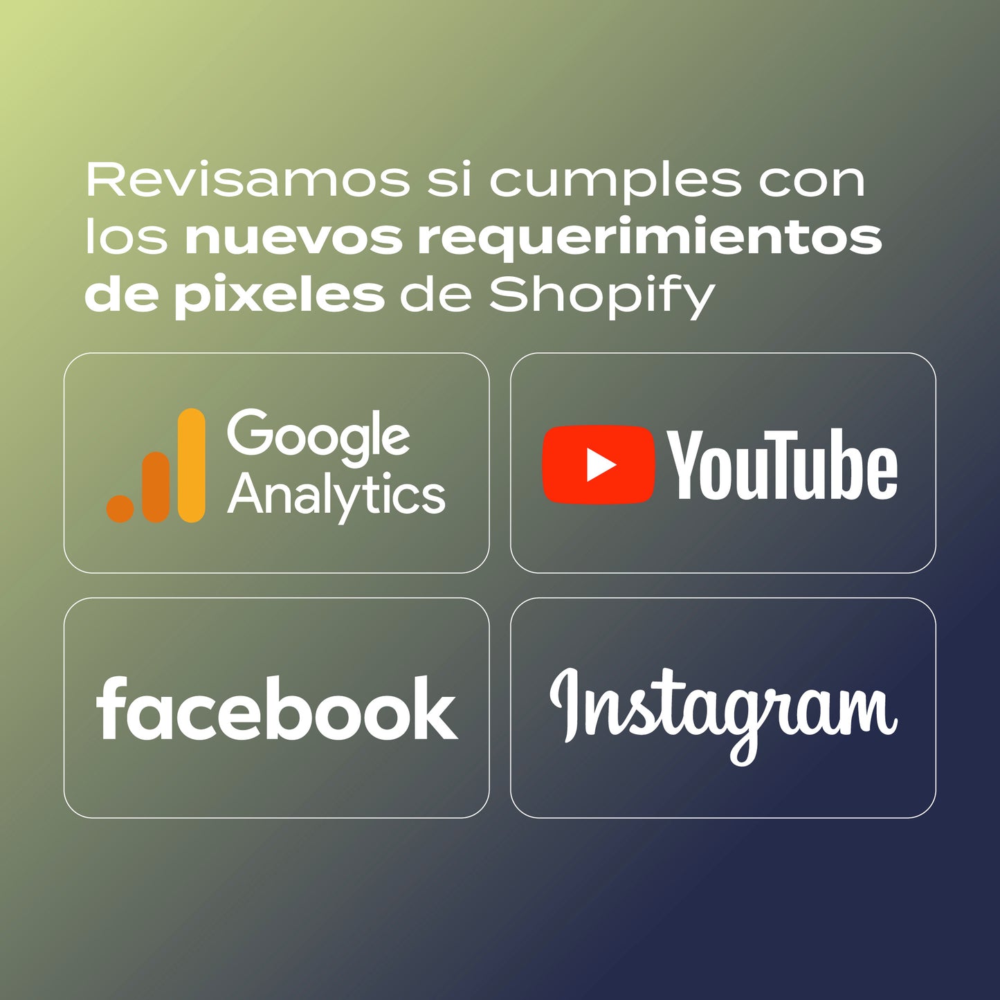 Revisión de Configuración de Píxeles de Google Analytics y Meta en Shopify
