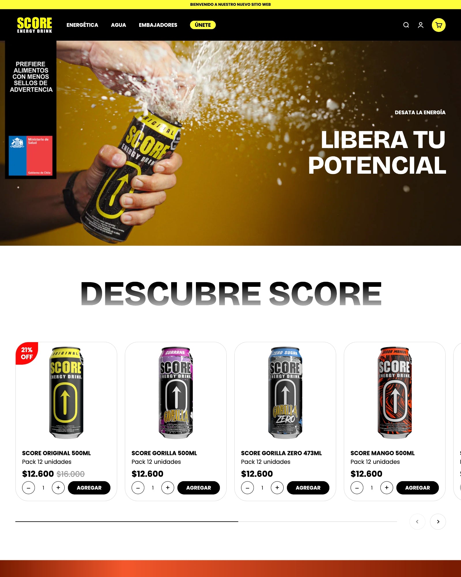 Score Energy Drink