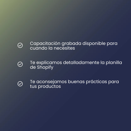 Capacitación carga masiva de productos