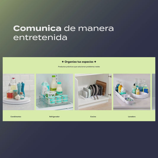 Sección animada de imagen y texto