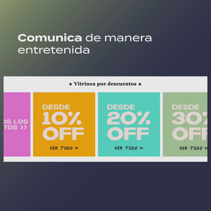 Sección animada de imagen y texto
