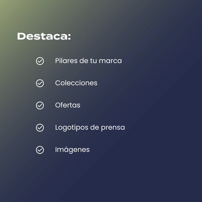 Sección animada de imagen y texto