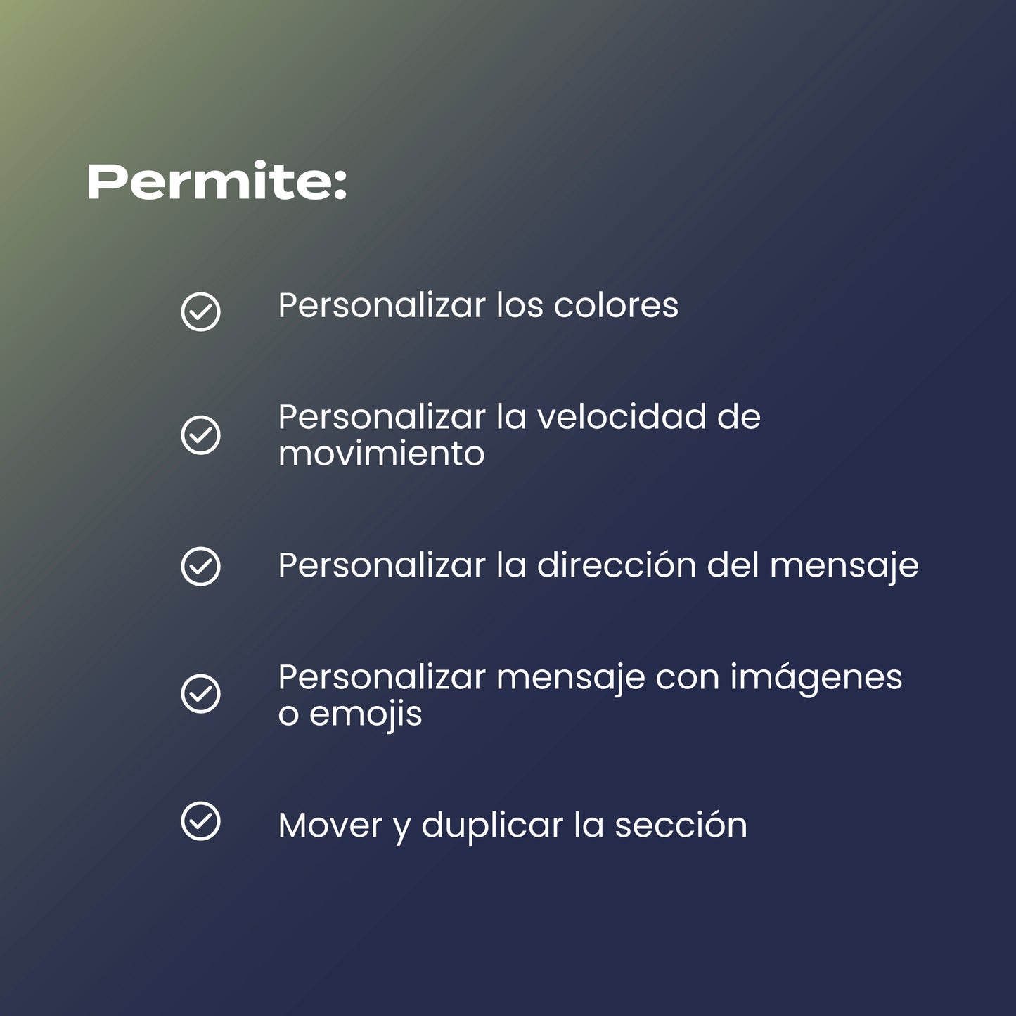 Sección animada de imagen y texto