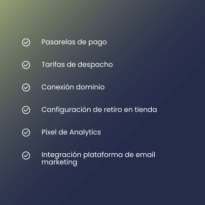 Setup para tu E-Commerce