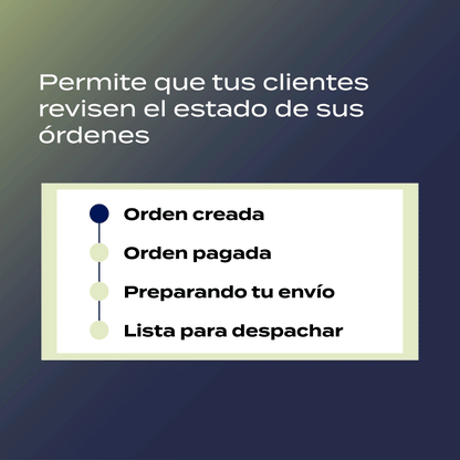 Página de Seguimiento de Órdenes