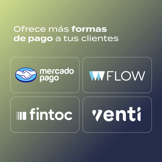 Agrega Pasarelas de Pago