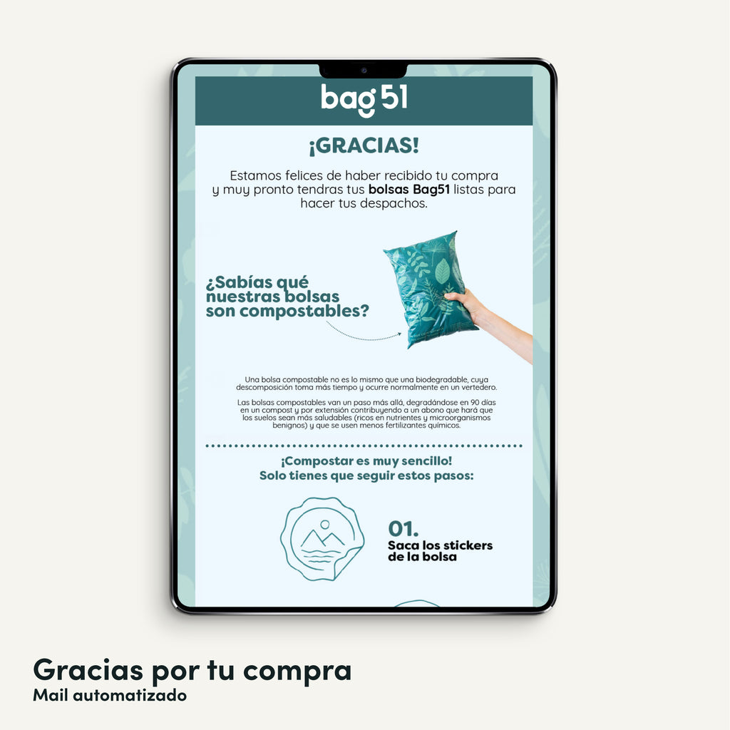Pack de 300 bolsas compostables Hojas nativas - 40x50cm – Bag51